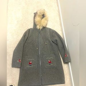 Unisex vintage Labrador Handicrafts wool jacket